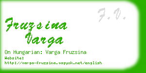 fruzsina varga business card